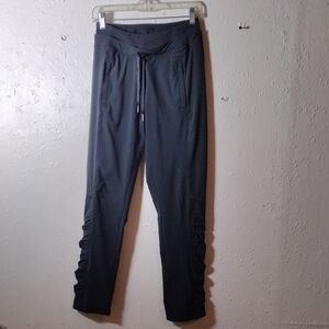 Lululemon,Size 28 Waist,Black Ruched ,Jogger Leggings